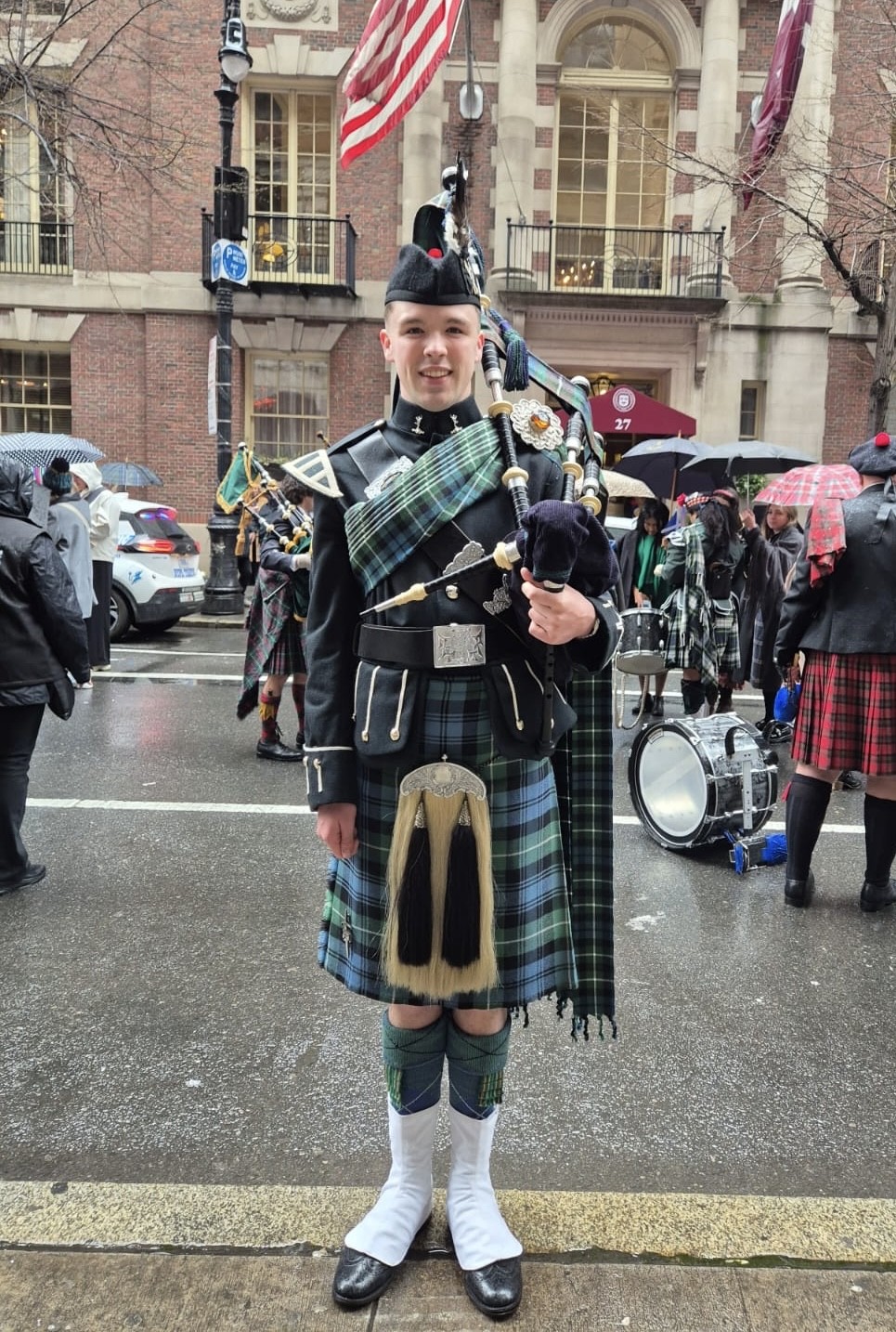 Felix Walker in full dress uniform, New York parade